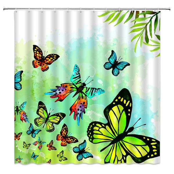 butterfly shower curtain decor spring leaf animal colorful insect monarch butterflves green fabric bath curtains bathroom
butterfly shower curtain decor spring leaf animal colorful insect monarch butterflves green fabric bath curtains bathroom