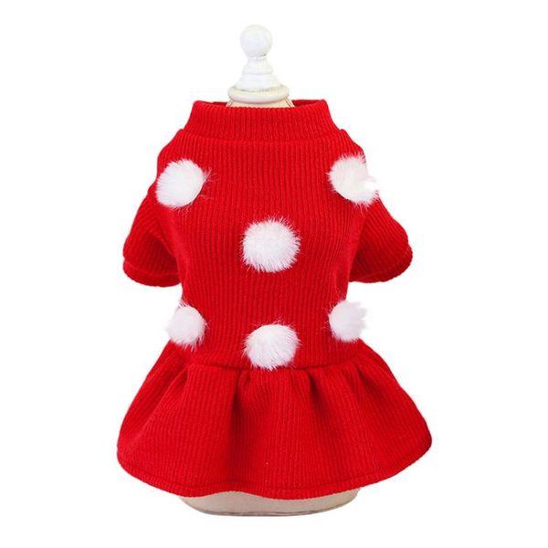 dog apparel transer 4 color cute plush ball pet sweater dress autumn winter woolen knitted clothes skirt puppy clothing 209
dog apparel transer 4 color cute plush ball pet sweater dress autumn winter woolen knitted clothes skirt puppy clothing 209