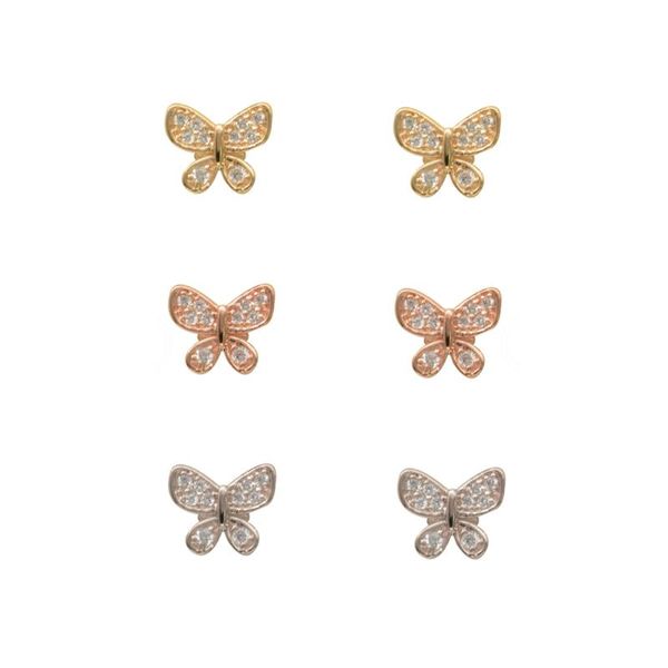 butterfly earrings female 18k gold simple and small fashion star same stud, Golden;silver
butterfly earrings female 18k gold simple and small fashion star same stud, Golden;silver