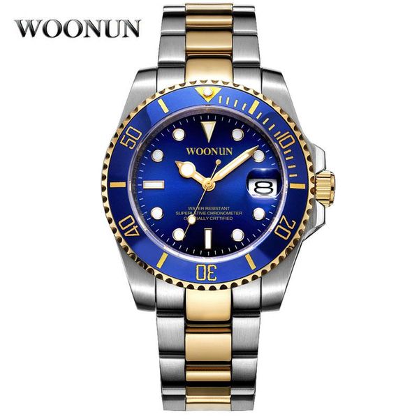 luxury classic men watches fashion blue dial stainless steel band date automatic mechanical wristwatches business, Slivery;brown
luxury classic men watches fashion blue dial stainless steel band date automatic mechanical wristwatches business, Slivery;brown