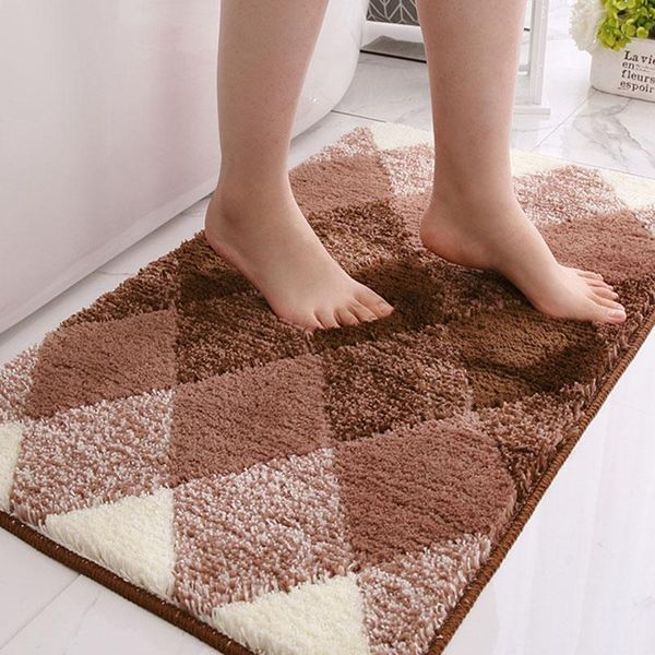 gradient diamond grid carpet for bathroom toilet thick flocking rugs absorbent non-slip mat modern simple floor mats kitchen pad bath
gradient diamond grid carpet for bathroom toilet thick flocking rugs absorbent non-slip mat modern simple floor mats kitchen pad bath