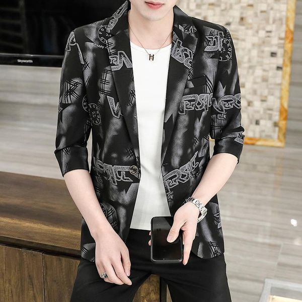 summer men blazers jacket 3/4 sleeve wedding business blazer slim fit masculine street wear social casual dress coat veste homme men's, White;black
summer men blazers jacket 3/4 sleeve wedding business blazer slim fit masculine street wear social casual dress coat veste homme men's, White;black
