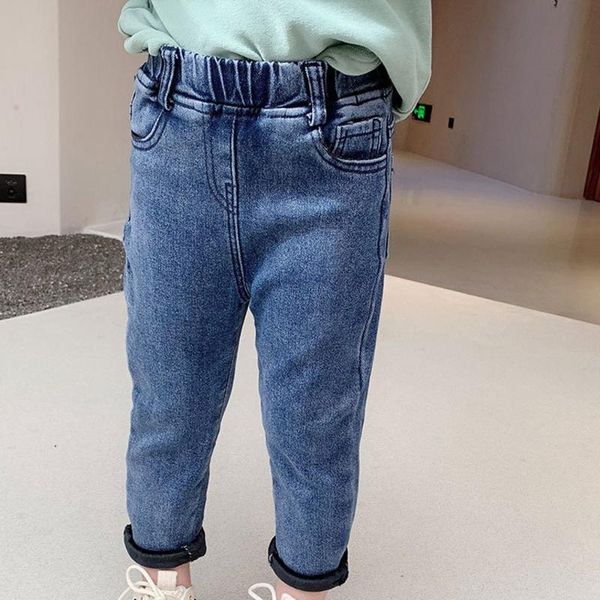 fashion winter baby girls jeans velvet pants kids 2021 warm boys thicken trousers children denim full length pant s11604, Blue
fashion winter baby girls jeans velvet pants kids 2021 warm boys thicken trousers children denim full length pant s11604, Blue