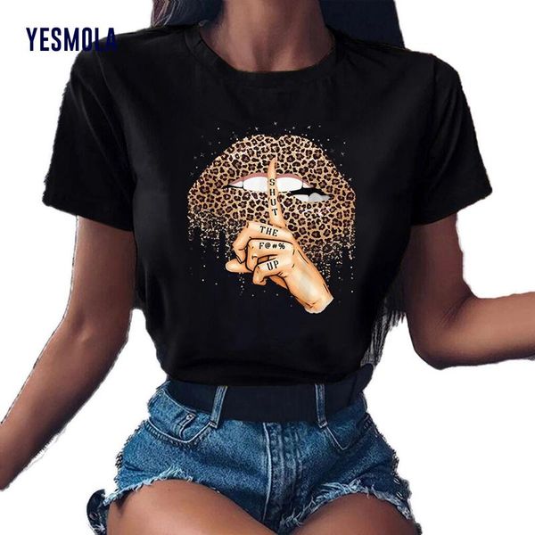 women's t-shirt yesmola women 90s lips leopard graphic t shirt base o-neck summer fashion tees kiss lip funny girls tshirt, White
women's t-shirt yesmola women 90s lips leopard graphic t shirt base o-neck summer fashion tees kiss lip funny girls tshirt, White
