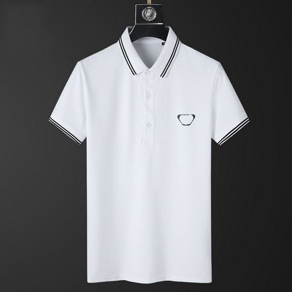 men's stylist polo shirt luxury italian men's clothing short sleeve fashion casual summer t-shirt, White;black
men's stylist polo shirt luxury italian men's clothing short sleeve fashion casual summer t-shirt, White;black