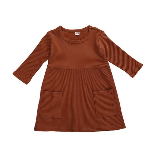 girl's dresses 1-5 years kids baby girls solid color long sleeve knitted pocket a-line knee-length autumn dress new 1027, Red;yellow
girl's dresses 1-5 years kids baby girls solid color long sleeve knitted pocket a-line knee-length autumn dress new 1027, Red;yellow