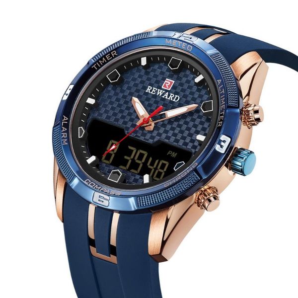 wristwatches reward mens watches to men silicone sports men's quartz led digital clock waterproof military wrist watch, Slivery;brown
wristwatches reward mens watches to men silicone sports men's quartz led digital clock waterproof military wrist watch, Slivery;brown