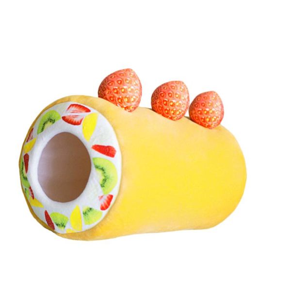 pet cat bed thickened soft kitten house semi-closed strawberry cake decor tube shape nest sleeping (yellow, size) beds & furniture
pet cat bed thickened soft kitten house semi-closed strawberry cake decor tube shape nest sleeping (yellow, size) beds & furniture