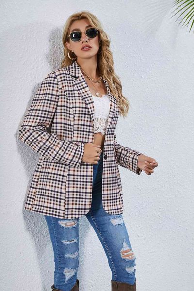 Fashionable Ladies Suit Autumn and Winter 2021 Plaid Coat Print Top 9802, Picture color
Fashionable Ladies Suit Autumn and Winter 2021 Plaid Coat Print Top 9802, Picture color