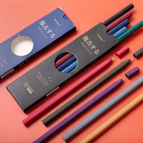 gel pens creative retro color pen students with 0.5 press hand account quick-drying set
gel pens creative retro color pen students with 0.5 press hand account quick-drying set