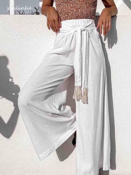 women's pants & capris yinlinhe white loose wide leg women high waist elastic trousers french style lace up summer casual outfits 1700, Black;white
women's pants & capris yinlinhe white loose wide leg women high waist elastic trousers french style lace up summer casual outfits 1700, Black;white