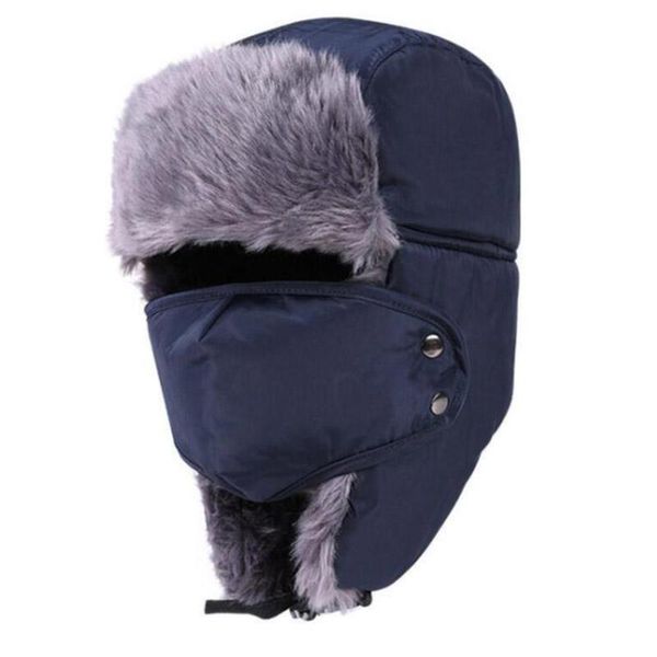 berets 2021 winter bomber hats faux fur russian ushanka trooper earflap trapper men women warm snow ski cap, Blue;gray
berets 2021 winter bomber hats faux fur russian ushanka trooper earflap trapper men women warm snow ski cap, Blue;gray