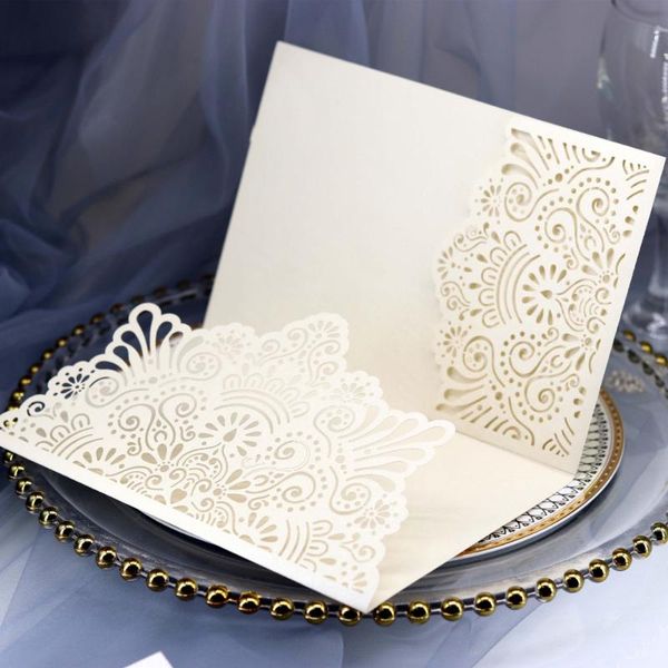greeting cards 10pcs golden white elegant hollow laser cut wedding invitation card with ribbon decor party supplies
greeting cards 10pcs golden white elegant hollow laser cut wedding invitation card with ribbon decor party supplies