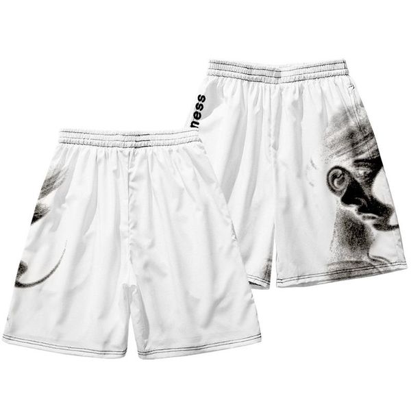 casual loose elastic waist gym sports training swimwear white print short pants men summer beach board shorts men's, White;black
casual loose elastic waist gym sports training swimwear white print short pants men summer beach board shorts men's, White;black