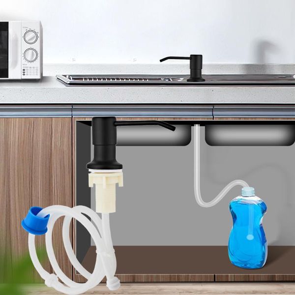 liquid soap dispenser kitchen sink lotion extension tube kit replacement built-in fluid pump stainless steel head tools
liquid soap dispenser kitchen sink lotion extension tube kit replacement built-in fluid pump stainless steel head tools