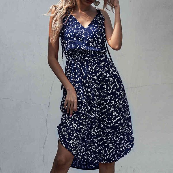 summer polka dot sleeveless v-neck strap slit dress maxi dresses for women knee-length office lady vintage midi dress 210514, Black;gray
summer polka dot sleeveless v-neck strap slit dress maxi dresses for women knee-length office lady vintage midi dress 210514, Black;gray
