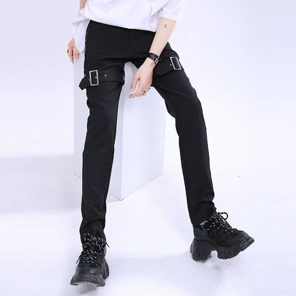 women's pants & capris 2021 summer super handsome metal buckle black strap slim bib overall casual, Black;white
women's pants & capris 2021 summer super handsome metal buckle black strap slim bib overall casual, Black;white