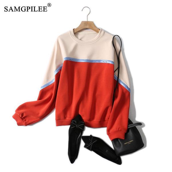 women's hoodies & sweatshirts autumn 2021 clothes for women casual oversized sweatshirt cotton full sleeve patchwork pullovers o-neck, Black
women's hoodies & sweatshirts autumn 2021 clothes for women casual oversized sweatshirt cotton full sleeve patchwork pullovers o-neck, Black