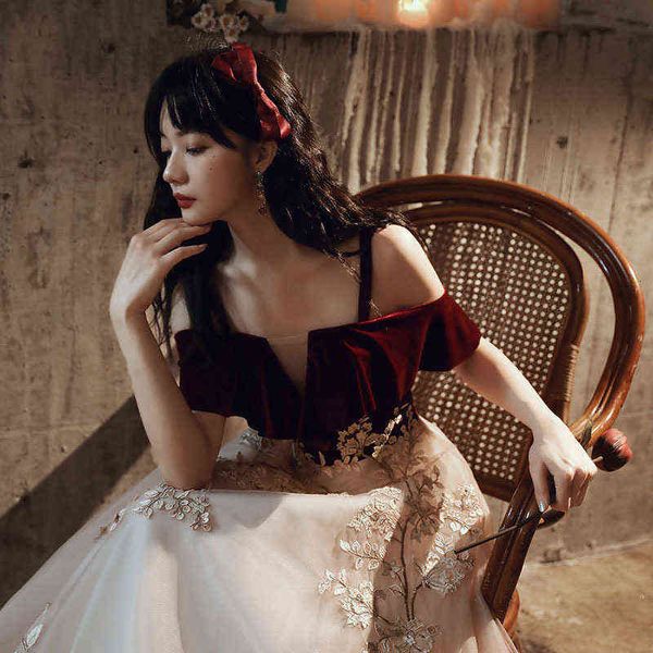 luxury street style dresses toast bride 2021 autumn engagement evening hosts performance can wear at ordinary tim, Black;pink
luxury street style dresses toast bride 2021 autumn engagement evening hosts performance can wear at ordinary tim, Black;pink