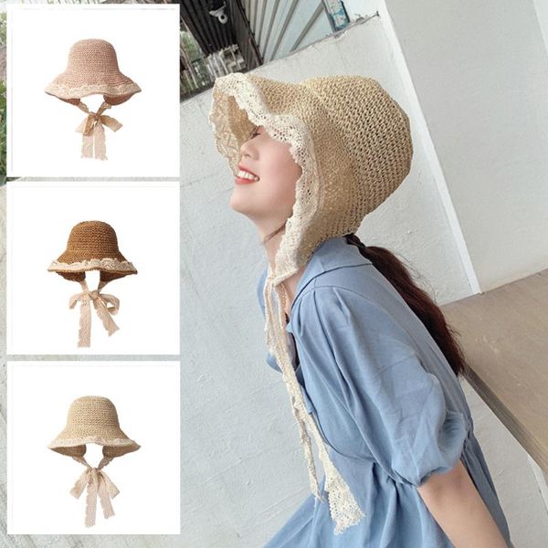wide brim hats summer women simple lace anti-uv sun hat casual female beach vintage girls bow tie bandage straw outdoor sunscreen cap, Blue;gray
wide brim hats summer women simple lace anti-uv sun hat casual female beach vintage girls bow tie bandage straw outdoor sunscreen cap, Blue;gray