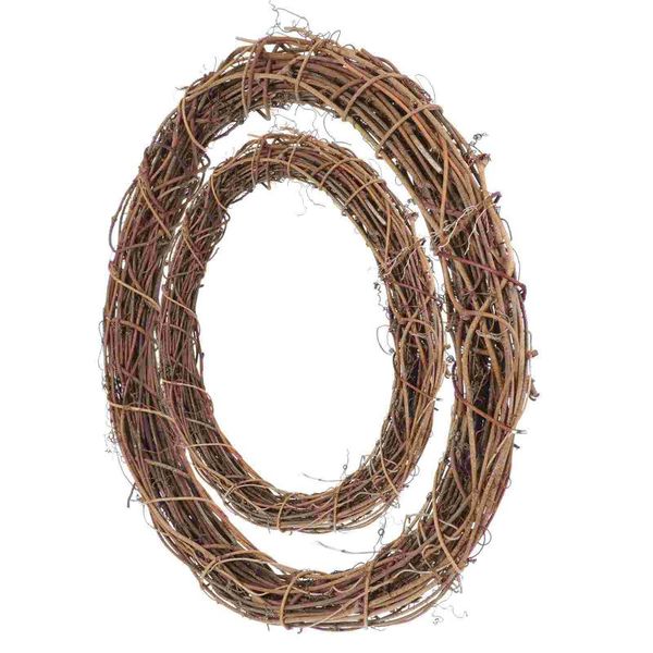 decorative flowers & wreaths 2pcs wreath vine ring chic diy garland rattan circle prop
decorative flowers & wreaths 2pcs wreath vine ring chic diy garland rattan circle prop