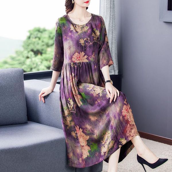 casual dresses 2021 spring summer elegant floral mulberry silk midi dress women 4xl plus size loose vintage bodycon print party vestidos, Black;gray
casual dresses 2021 spring summer elegant floral mulberry silk midi dress women 4xl plus size loose vintage bodycon print party vestidos, Black;gray