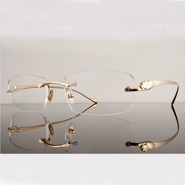 luxury designer glasses square metal eyeglasses clear transparent carter panther men optical frames women fill prescription pchromic glasses, White;black
luxury designer glasses square metal eyeglasses clear transparent carter panther men optical frames women fill prescription pchromic glasses, White;black