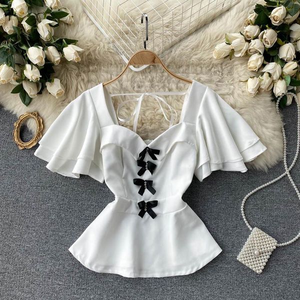women's jackets women royal cute ruffled short sleeves bowknots sweet design summer blosue, Black;brown
women's jackets women royal cute ruffled short sleeves bowknots sweet design summer blosue, Black;brown