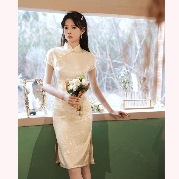ethnic clothing silk stain qipao woman chinese cheongsam traditional wedding embroidery elegant split dress female floral bodycon, Red
ethnic clothing silk stain qipao woman chinese cheongsam traditional wedding embroidery elegant split dress female floral bodycon, Red