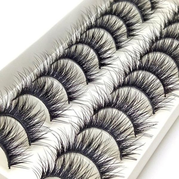 false eyelashes 10pairs 3d faux mink natural thick long dramatic fake lashes makeup cilios postiço maquiagem 
false eyelashes 10pairs 3d faux mink natural thick long dramatic fake lashes makeup cilios postiço maquiagem