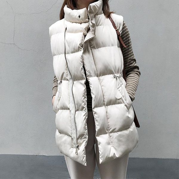women's vests 2021 women casual vest jacket waistcoat cotton stand collar winter warm slim long coat lm047, Black;white
women's vests 2021 women casual vest jacket waistcoat cotton stand collar winter warm slim long coat lm047, Black;white