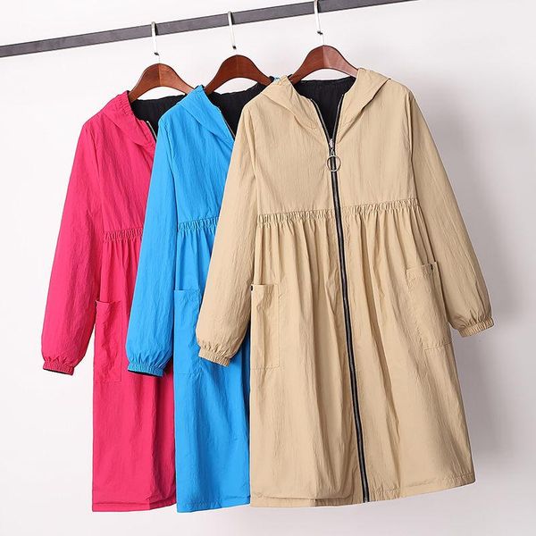 women's trench coats autumn cardigan jacket -4xl loose casual fashion double-sided wear hooded windbreaker korean e528, Tan;black
women's trench coats autumn cardigan jacket -4xl loose casual fashion double-sided wear hooded windbreaker korean e528, Tan;black