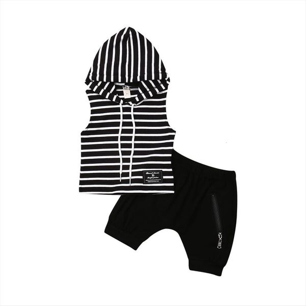 baby summer clothing toddler boy clothes sleeveless hooded stripe shirt zipper shorts 2pcs sets outfit, White
baby summer clothing toddler boy clothes sleeveless hooded stripe shirt zipper shorts 2pcs sets outfit, White