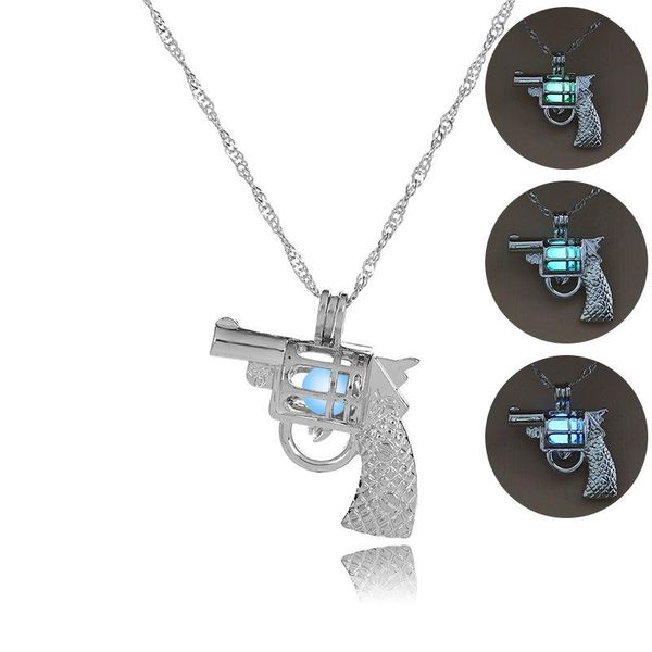 chains personality fashion necklace for women vintage revolver items accessories aesthetic luminous gems pendant, Silver
chains personality fashion necklace for women vintage revolver items accessories aesthetic luminous gems pendant, Silver