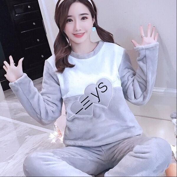 pajama thick flannel warm womens sleepwears winter set long sleeve full trousers two piece pajamas animal, Black;red
pajama thick flannel warm womens sleepwears winter set long sleeve full trousers two piece pajamas animal, Black;red