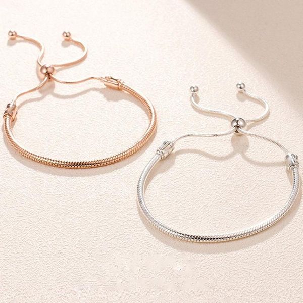 charm bracelets 2021 silver color classic adjustable snake chain fits beads link for women fashion jewelry, Golden;silver
charm bracelets 2021 silver color classic adjustable snake chain fits beads link for women fashion jewelry, Golden;silver