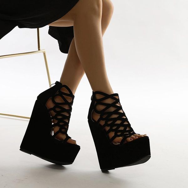 sandals leopard land summer woman shoes high heels hollow wedge for women platform suede open toe roman cwf, Black
sandals leopard land summer woman shoes high heels hollow wedge for women platform suede open toe roman cwf, Black