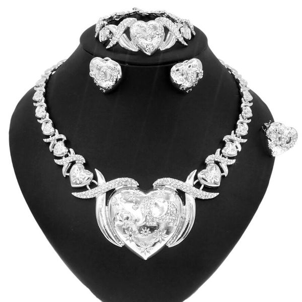 earrings & necklace yulaili very big heart mom xx i love you jewelry sets bridal women party luxury silver color mother's gift z0050
earrings & necklace yulaili very big heart mom xx i love you jewelry sets bridal women party luxury silver color mother's gift z0050