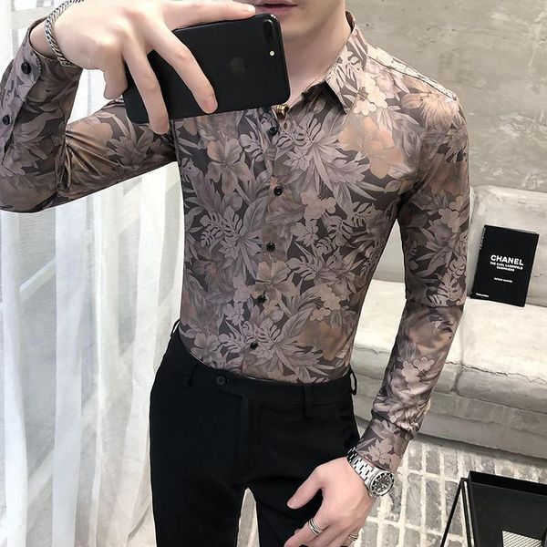 men's casual shirts fashion men floral autumn winter long sleeve all match slim fit blouse clothing formal 3xl i73n, White;black
men's casual shirts fashion men floral autumn winter long sleeve all match slim fit blouse clothing formal 3xl i73n, White;black