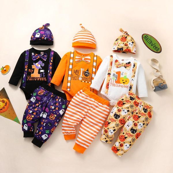 clothing sets infant baby boy girl halloween pumpkin letter bodysuit+pants hat outfits kids baby's, White
clothing sets infant baby boy girl halloween pumpkin letter bodysuit+pants hat outfits kids baby's, White