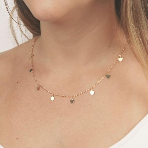 chains fashion simple metal peach heart tassel necklaces pendants vintage choker necklace for women circle punk statement jewelry, Silver
chains fashion simple metal peach heart tassel necklaces pendants vintage choker necklace for women circle punk statement jewelry, Silver