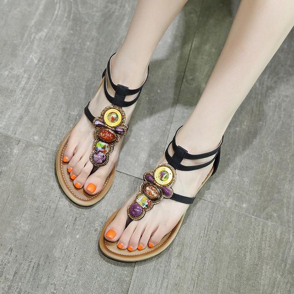 bohemia ethnic wind gladiator summer shoes woman comfortable lightweight fashion lady sandals, Black
bohemia ethnic wind gladiator summer shoes woman comfortable lightweight fashion lady sandals, Black