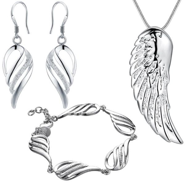 earrings & necklace silver color fashion jewelry set feather pendant bracelet for woman pretty cute good quality
earrings & necklace silver color fashion jewelry set feather pendant bracelet for woman pretty cute good quality