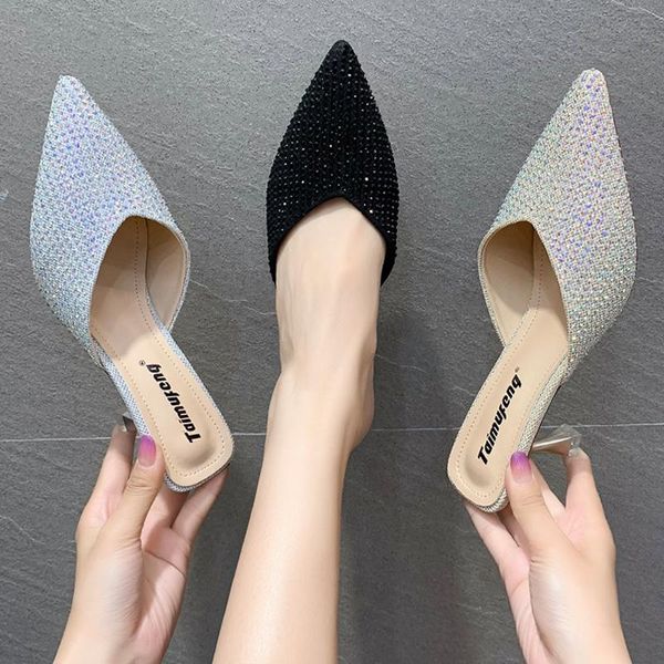slippers women summer cover toe med shoes pantofle thin heels loafers slides fashion heeled mules soft 2021 luxury high cotton f, Black
slippers women summer cover toe med shoes pantofle thin heels loafers slides fashion heeled mules soft 2021 luxury high cotton f, Black