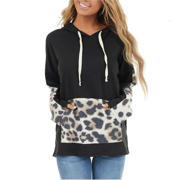 women's hoodies & sweatshirts women casual leopard print long sleeve pocket color block drawstring hoodie autumn pullover pu, Black
women's hoodies & sweatshirts women casual leopard print long sleeve pocket color block drawstring hoodie autumn pullover pu, Black