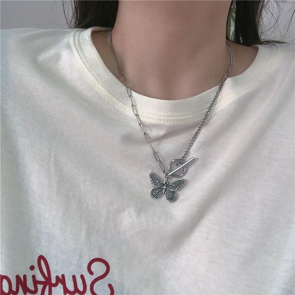 chains butterfly pendant necklace stainless steel goth fashion jewelry men women punk commemorate costume, Silver
chains butterfly pendant necklace stainless steel goth fashion jewelry men women punk commemorate costume, Silver