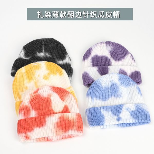 tie dyed woolen female ins designer versatile hip hop tapered short knitted landlord cold melon skin hat male, Blue;gray
tie dyed woolen female ins designer versatile hip hop tapered short knitted landlord cold melon skin hat male, Blue;gray