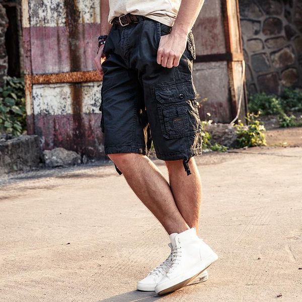 men's shorts military bermuda beach mens short pants male cargo overalls summer men fashion joggers trousers, White;black
men's shorts military bermuda beach mens short pants male cargo overalls summer men fashion joggers trousers, White;black