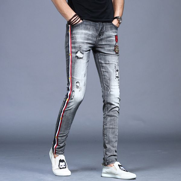 men's jeans wholesale japanese brand embroidered jeans men's youth autumn slim stretch straight trousers trendy pencil pants j2o8, Blue
men's jeans wholesale japanese brand embroidered jeans men's youth autumn slim stretch straight trousers trendy pencil pants j2o8, Blue