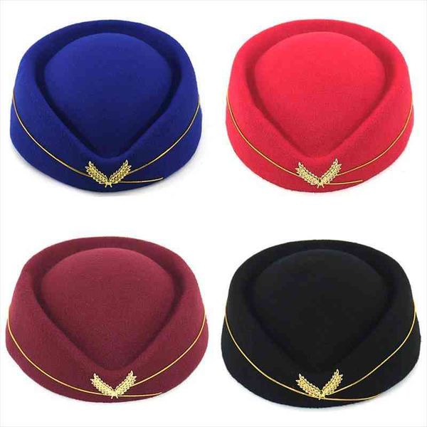 autumn spring fashion flight attendant wool beret hat womens elegant berets all matched, Blue;gray
autumn spring fashion flight attendant wool beret hat womens elegant berets all matched, Blue;gray
